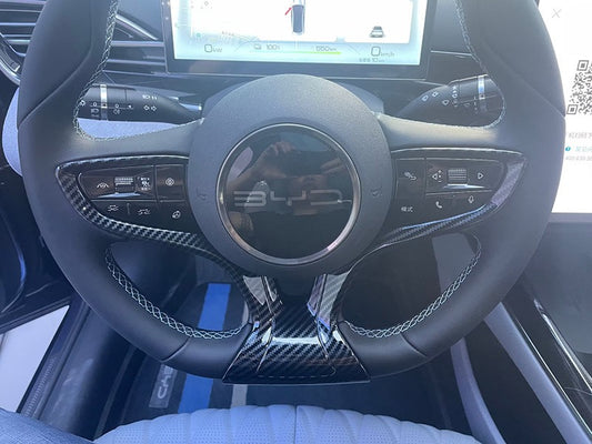 BYD SEAL Steering Wheel Cover Carbon Fibre