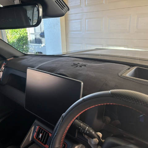 BYD Shark 6 Dash Mats Black Suede leather