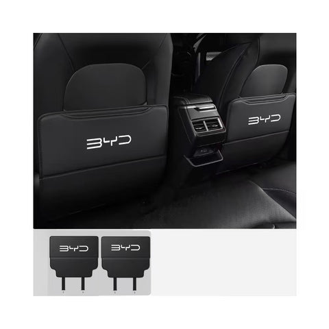 BYD Seat Back Protector Anti-Kick Pad: Shield Your Seats from Scratches, Kicks & Spills!