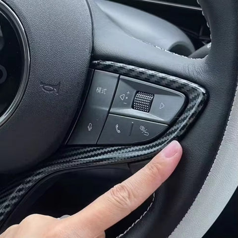 BYD Sealion 7 2025 Carbon Fiber Interior Car Steering Wheel Cover Kit Trim