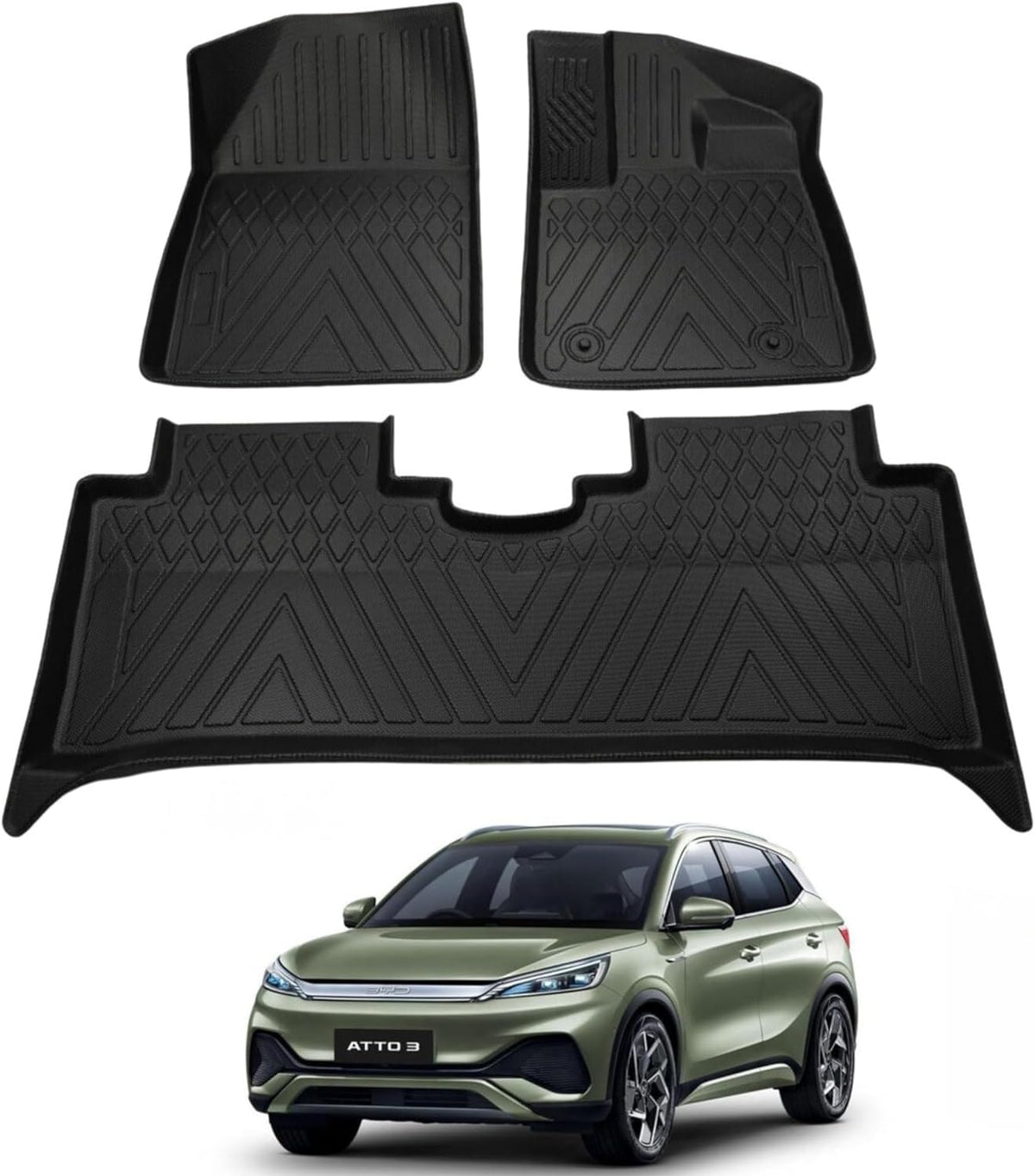 BYD ATTO3 3D All-Weather TPE Floor Mats