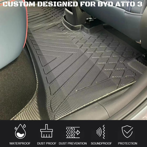 BYD ATTO3 3D All-Weather TPE Floor Mats