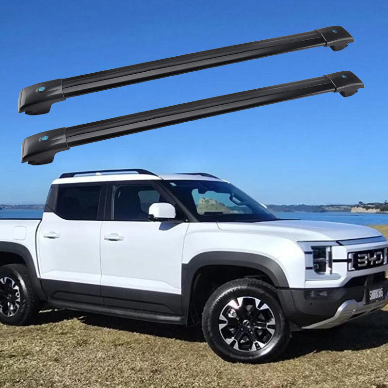 BYD Shark 6 Lockable Aluminium Roof Rack Cross Bars | Heavy-Duty Cargo Carrier