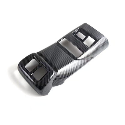 Premium Carbon Fiber Rear Armrest AC Vent Cover Trim for BYD Shark 6 (2024-2025)
