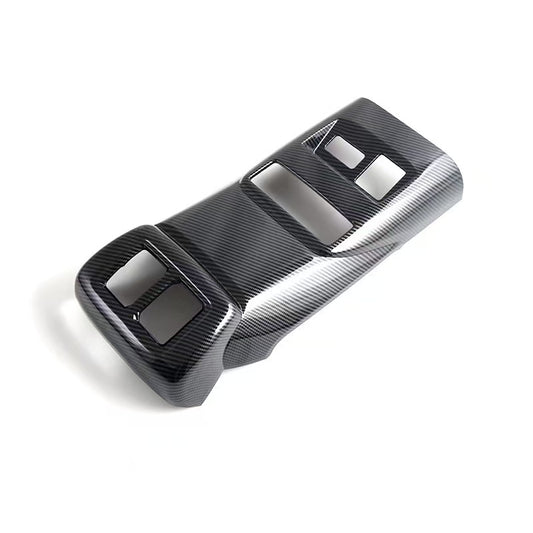 Premium Carbon Fiber Rear Armrest AC Vent Cover Trim for BYD Shark 6 (2024-2025)