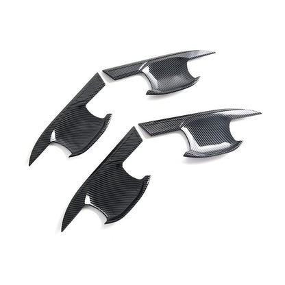 Premium ABS Carbon Fiber Door Handle Protection Kit for BYD Shark 6 (2024-2025) | Exterior Cover & Interior Bowl Frame